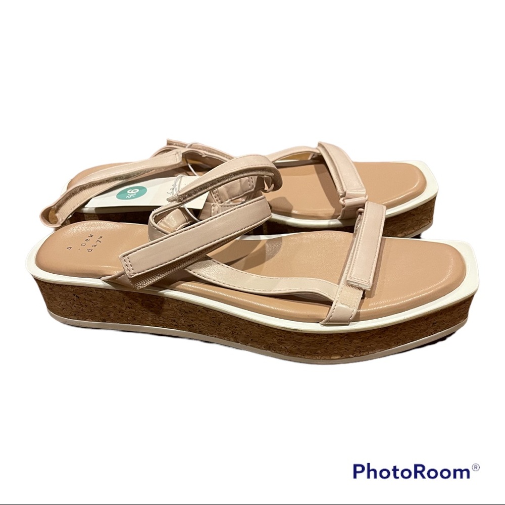 Women's Nova Sporty Cork Platform Sandals - a New Day™ Multiple Sizes - Picture 3 of 4